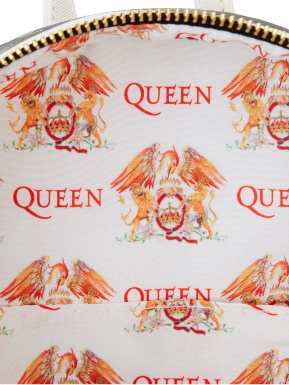 NWOT Queen by Loungefly- Black & Gold 'Queen' Crest Mini Backpack! - Picture 4 of 4